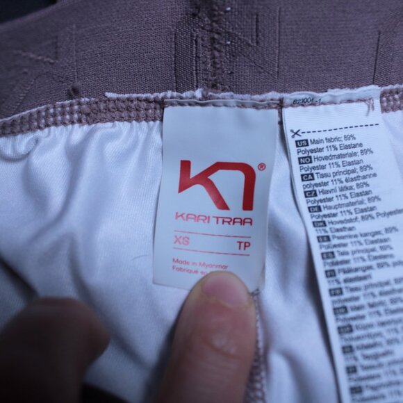 Kari Traa Pink Floral Base Layer Leggings XS - Picture 3 of 9